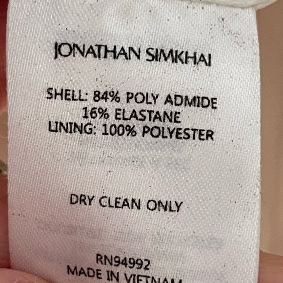 Jonathan Simkhai Cream Blazer with Elastic Detail size M - Picture 6 of 13